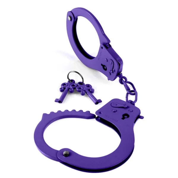 Pipedream Products Fetish Fantasy Purple Metal Handcuffs
