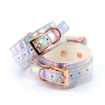Cosmo Bondage Holographic Rainbow Ankle Cuffs