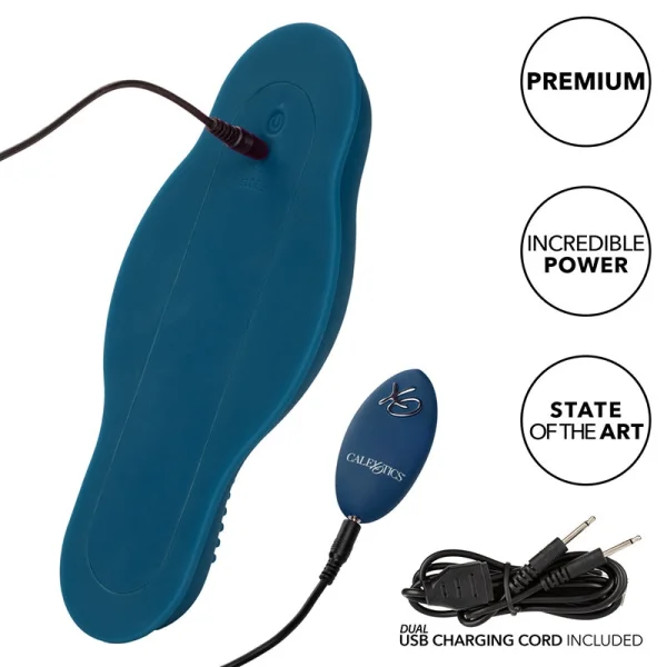 Dual Rider Bump & Grind Silicone Rechargeable Grinding Vibrator With Remote By CalExotics