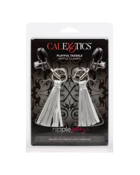Nipple Play Playful Tassels Nipple Clamps - Silver