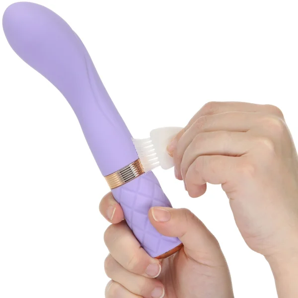 Pillow Talk Sassy Special Edition Silicone Waterproof G-Spot Vibrator - Purple & Rose Gold