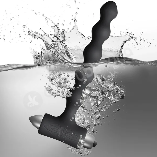 Rocks Off Petite Sensations Pearls 7 Speed Black Vibrating Anal Beads