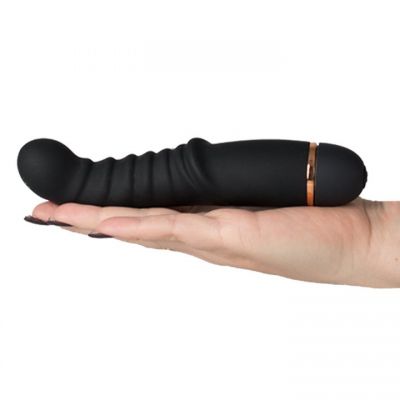 Bondara Black Silicone 20 Function Ridged G Spot Vibrator