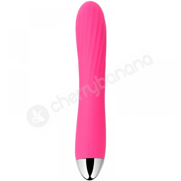 Svakom Angel Pink Heating Ribbed Rabbit Dual Stimulation Vibrator