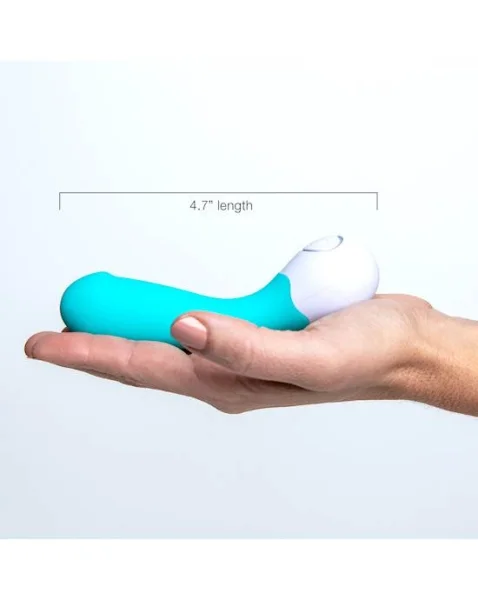 Lovelife Cuddle Mini G-spot Vibrator - 4.7 Inch - Aqua - 4.7 Inch