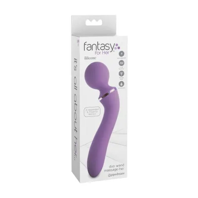 Fantasy For Her Duo Wand Massage her Purple 7 7 Inch