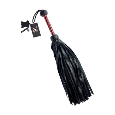 Bound X Calfskin Mop Flogger Red Black