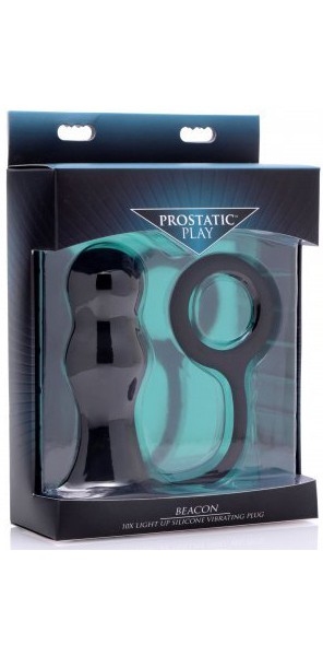 Beacon 10X Light Up Silicone Vibrating Plug