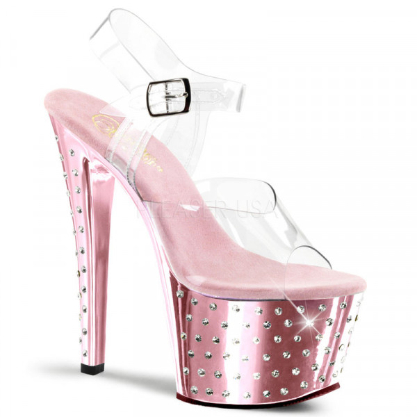 STARDUST-708 - 7" Heel, 2 3/4" PF Ankle Strap Sandal — image 5 of 8