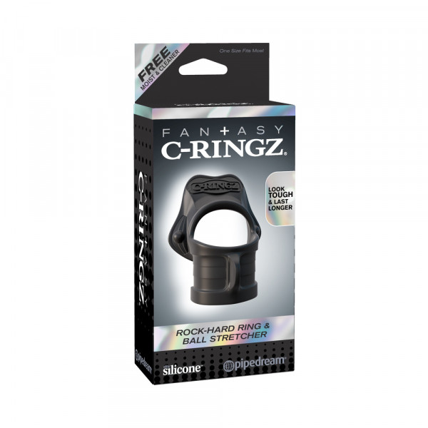 Fantasy C-ringz Rock Hard Ring & Ball-stretcher - Black