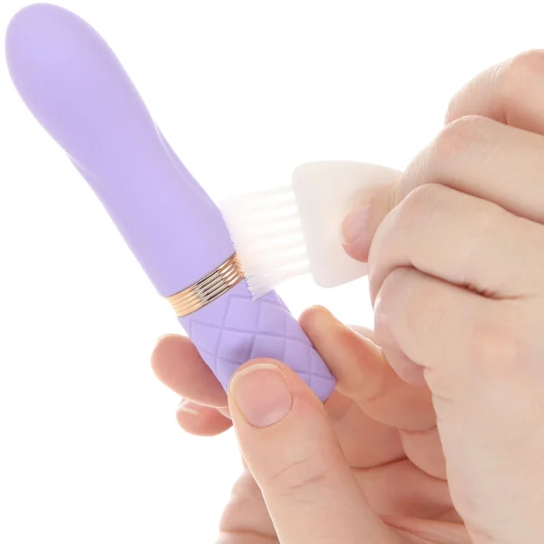 Pillow Talk Flirty Special Edition Silicone Waterproof Mini Vibrator - Purple & Rose Gold