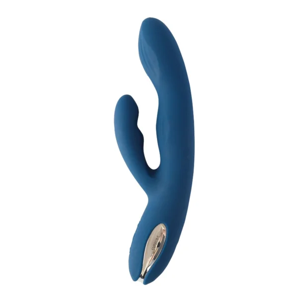 SVAKOM Aylin Rechargeable Waterproof Silicone Dual Stimulation Vibrator - Blue