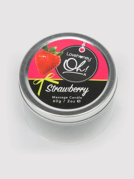 Lovehoney Oh! Strawberry Lickable Massage Candle 2.1oz