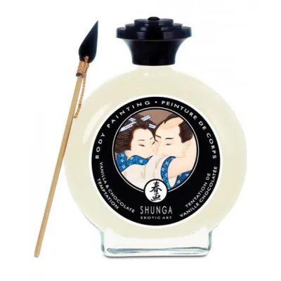 Shunga Edible Body Paint Vanilla Chocolate Temptation 3 5oz