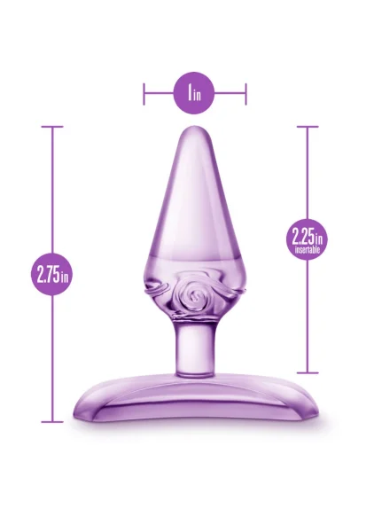 Blush Play With Me Hard Candy Anal Toy - Purple