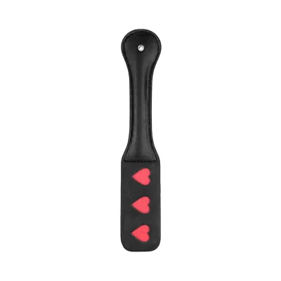 Ouch Paddle HEARTS Black