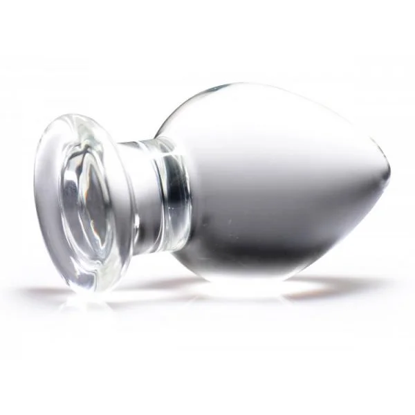 Prisms Molten Wide Glass Butt Plug Clear