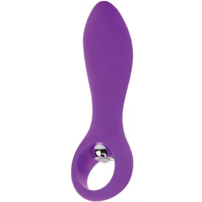 Posh Silicone O Probe Massager Waterproof 4 25 Inch Purple