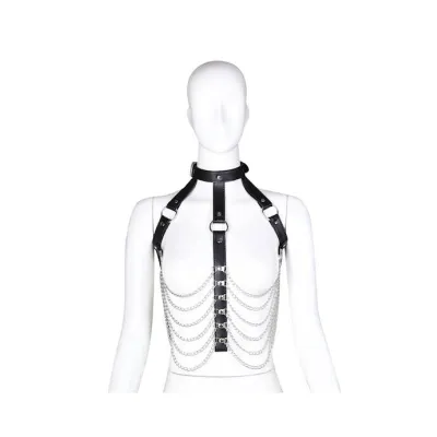 Luxurious Chain Harness Black