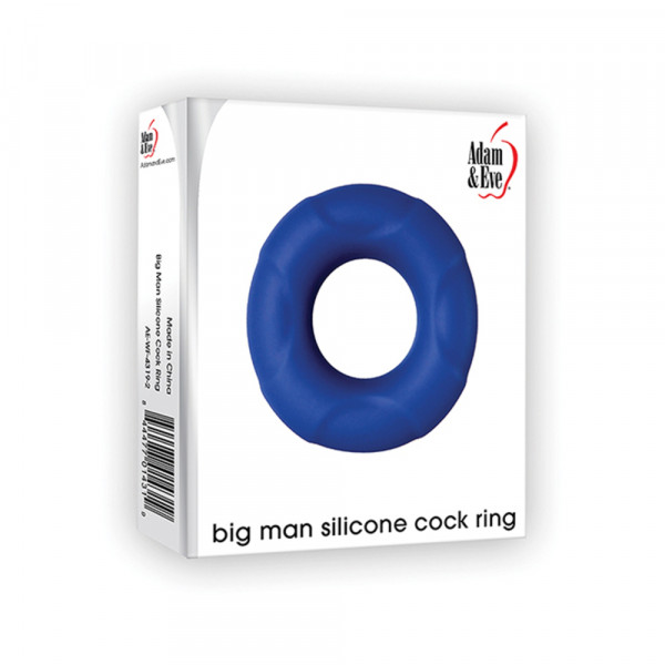 A&e Big Man Silicone Cock Ring Blue