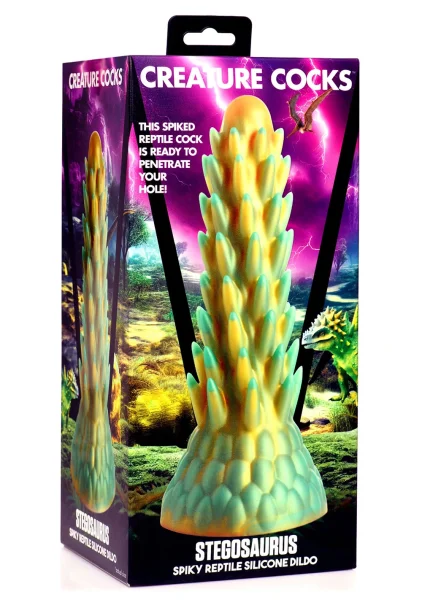 Creature Cocks - Stegosaurus Spiky Reptile Silicone Dildo