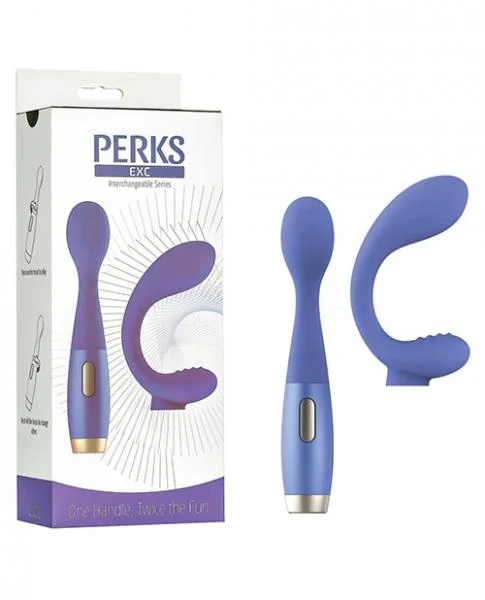 Le Stelle Perks Series Exc Blue Vibrator 2 Attachments — image 3 of 8