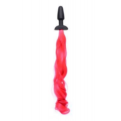 Pony Tail Anal Plug Hot Pink Pink