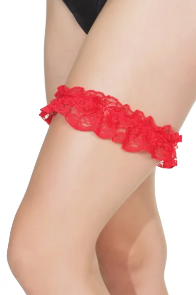 Gathered Lace Leg Garter — image 7 of 10