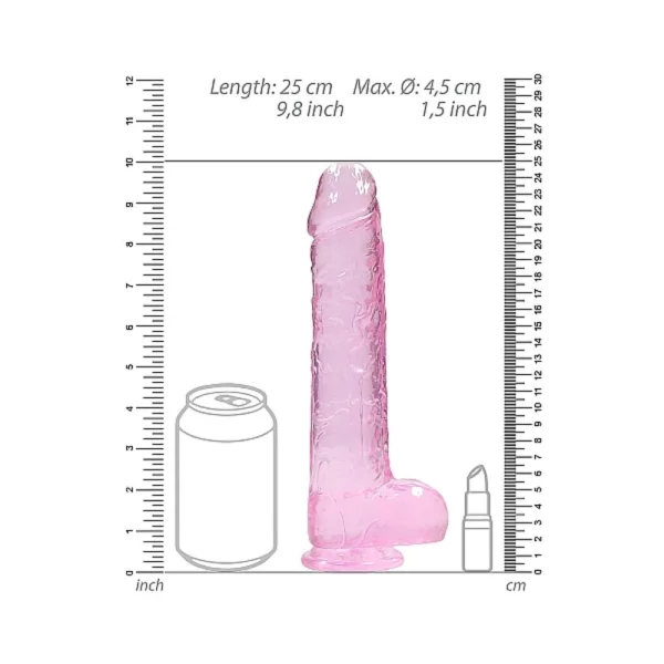 Realrock Realistic Dido With Ball 9" Pink