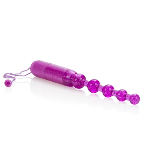 Calexotics Waterproof Vibrating Pleasure Beads Purple