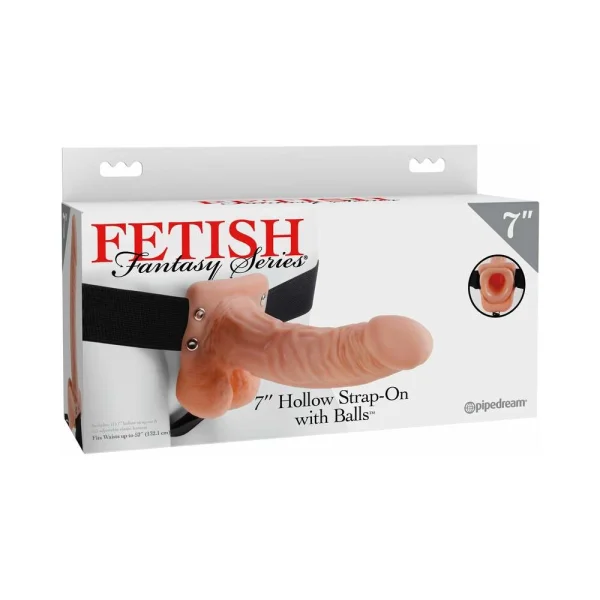 Fetish Fantasy 7in Hollow Strap-on With Balls