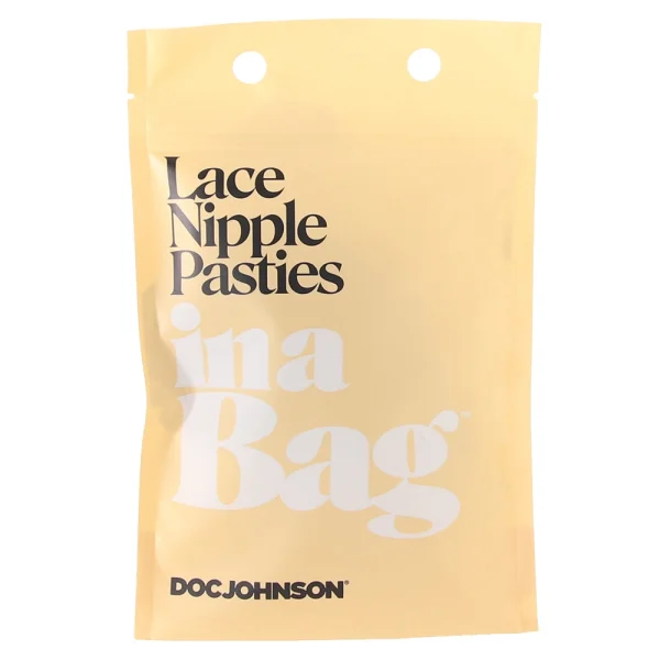 In A Bag Black Lace Nipple Pasties By Doc Johnson