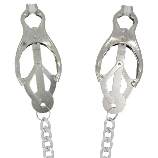 Chained Metal Clover Nipple Clamps