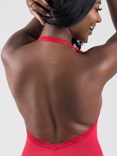 Lovehoney Red Crotchless Halterneck Body