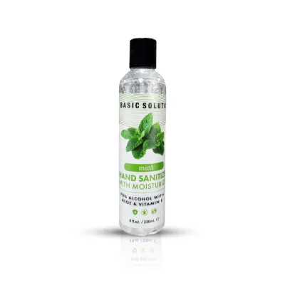 Basic Solutions Hand Sanitizer With Moisturizer Mint 8 Oz 236ml