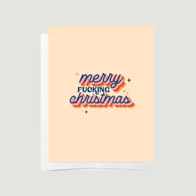 Bad on Paper Merry F cking Christmas Card