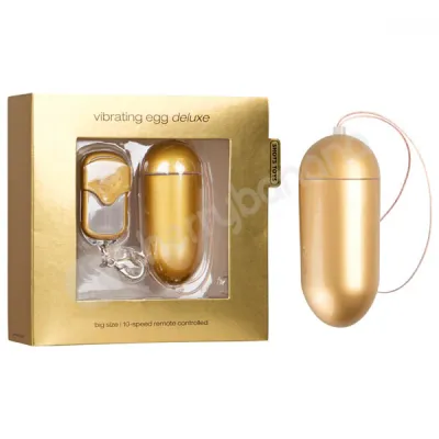 Shots Toys Gold Big Vibrating Egg Deluxe