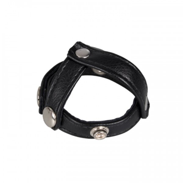 Bondara Real Leather Tri Cock Strap