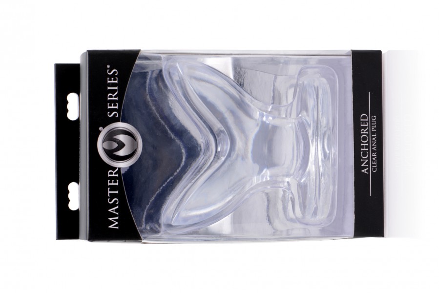 Anchored Clear Butt Plug