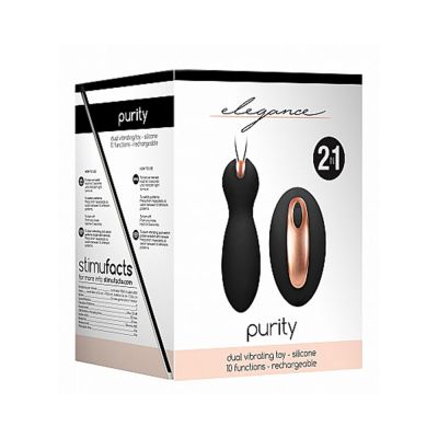 Elegance Dual Vibrating Toys Vibrating Remote Control Kegel Balls Black