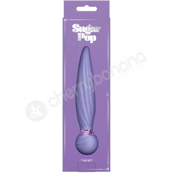 Sugar Pop Twist Purple Gyrating & Rumbling Vibrator