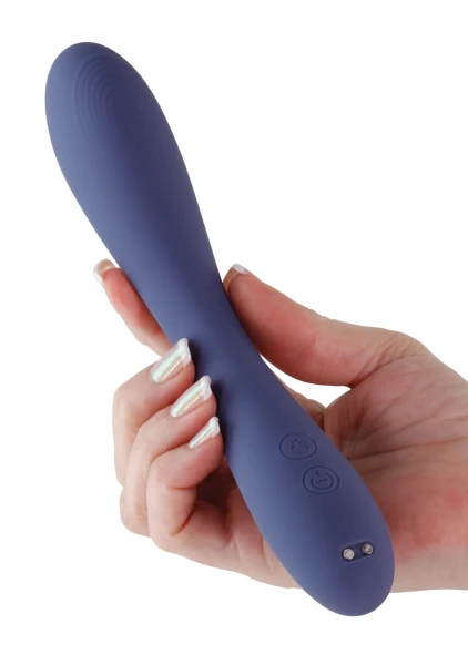 Obsessions Rhett Rechargeable Waterproof Silicone Warming G-Spot Vibrator - Blue