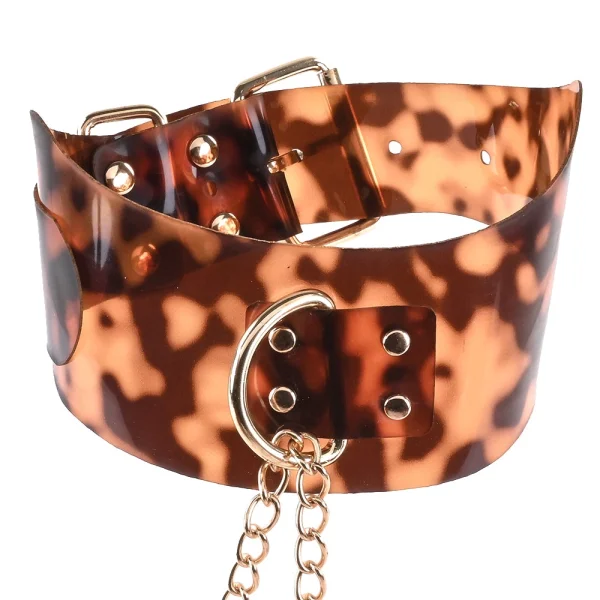 Sincerely Amber Neck & Wrist Restraints By Sportsheets