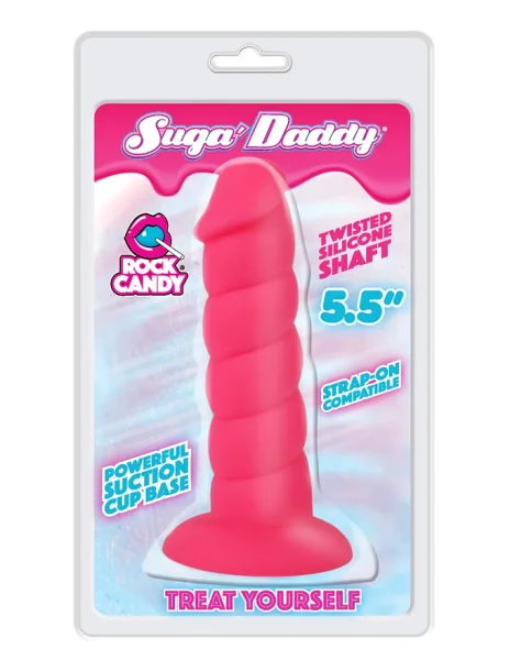 Suga Daddy 5.5" Silicone Suction Cup Dildo By Rock Candy - Blue