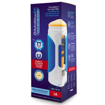 Autoblow 2 Plus XT Vibrating Masturbator Size A up to 4 girth