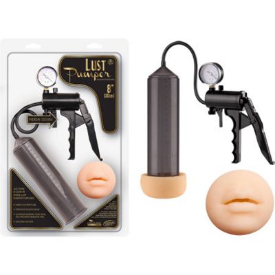 Lust Pumper 8 Pump W Gauge Mouth Black