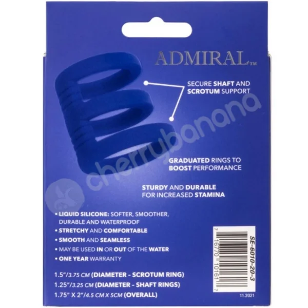 Admiral Stretchy Triple Cock Cage Performance Enhancer