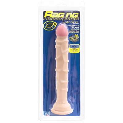 Raging Hard Ons Slimline 8 inch Dong w Suction Cup