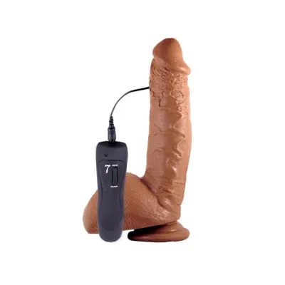 Shane Diesel Vibrating Dildo Brown 10 Inch