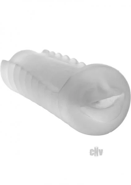 Balls Deep 9 inches Mouth Stroker Frost — image 4 of 6